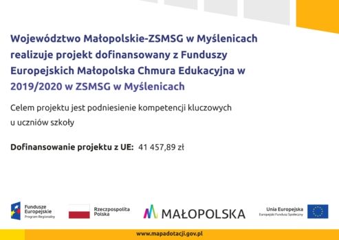 plakat Małopolskiej Chmury Edukacyjnej