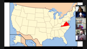 widok na ekran komputera z widokiem na mapę USA