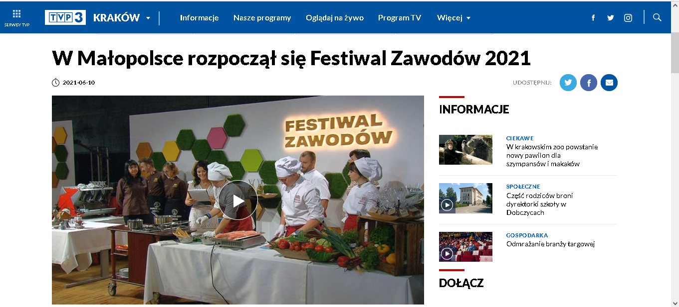 Screen z Telewizji Kraków 3